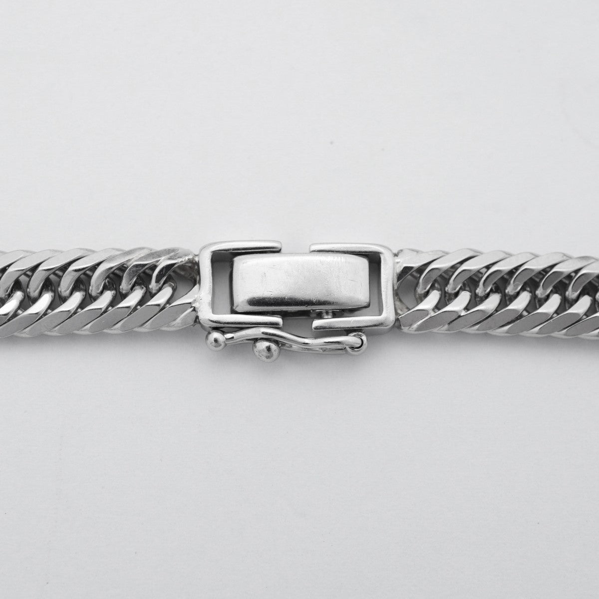 【6khc0042】喜平 ブレスレット Pt900 プラチナ 8面 トリプル 18.4cm 20.5g キヘイ【中古】メンズ レディース ユニセックス