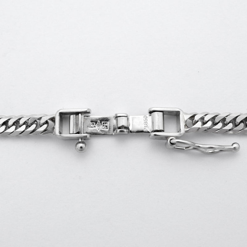 【6khc0044】喜平 ネックレス Pt850 プラチナ 6面 ダブル 50.2cm 20.2g キヘイ【中古】メンズ レディース ユニセックス
