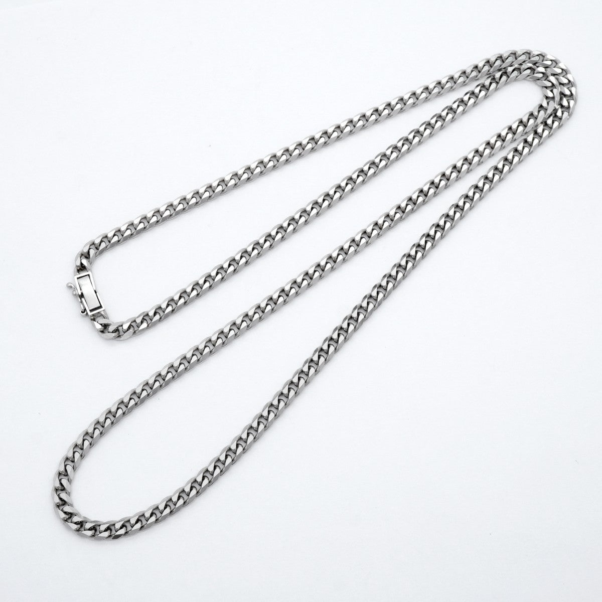 【6khc0047】喜平 ネックレス Pt850 プラチナ 8面 シングル 60.7cm 50.6g キヘイ【中古】メンズ レディース ユニセックス