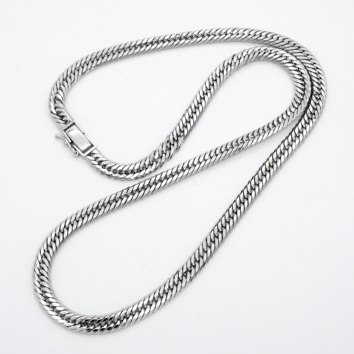 【6khc0048】喜平 ネックレス Pt850 プラチナ トリプル 12面 50.7cm 50.3g キヘイ【中古】メンズ レディース ユニセックス