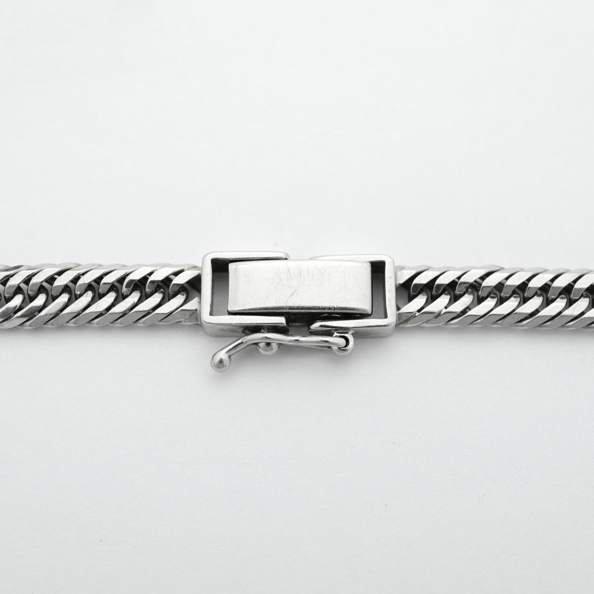 【6khc0069】喜平 ブレスレット Pt850 プラチナ トリプル 12面 18.4cm 11.8g キヘイ【中古】メンズ レディース ユニセックス