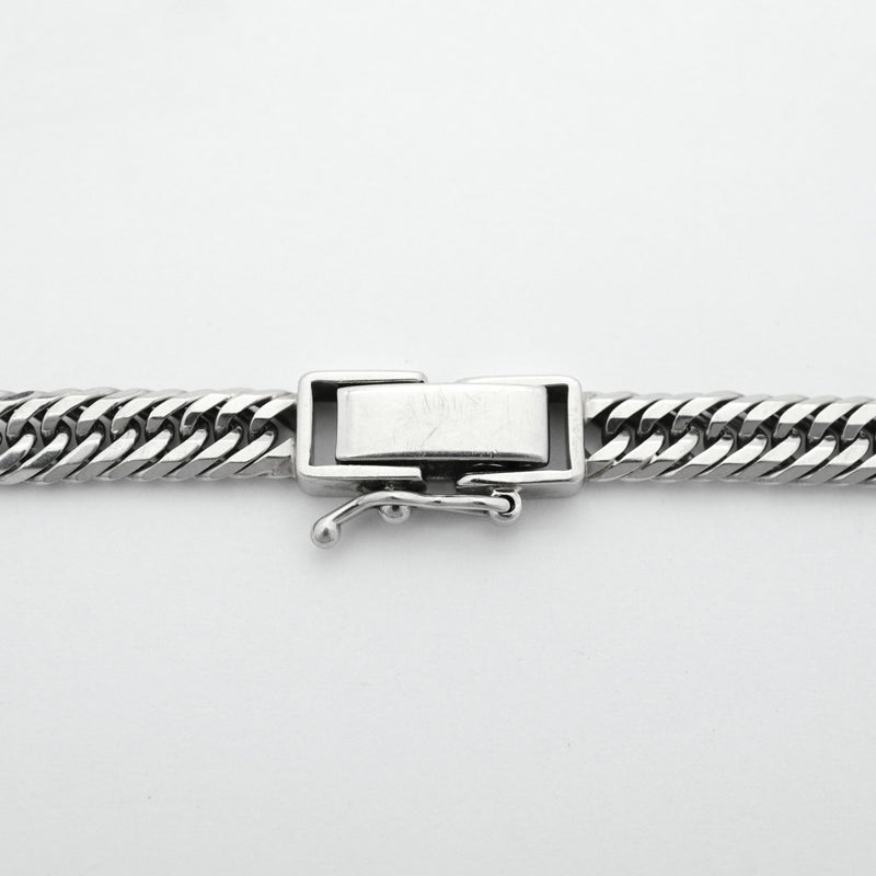 【6khc0069】喜平 ブレスレット Pt850 プラチナ トリプル 12面 18.4cm 11.8g キヘイ【中古】メンズ レディース ユニセックス