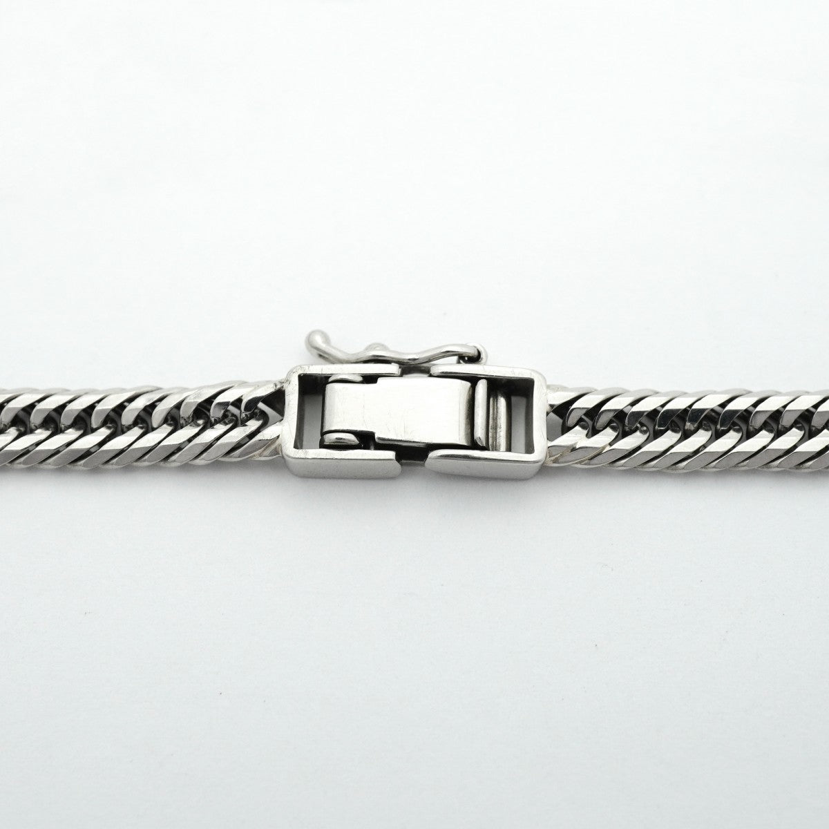【6khc0069】喜平 ブレスレット Pt850 プラチナ トリプル 12面 18.4cm 11.8g キヘイ【中古】メンズ レディース ユニセックス