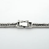 【6khc0069】喜平 ブレスレット Pt850 プラチナ トリプル 12面 18.4cm 11.8g キヘイ【中古】メンズ レディース ユニセックス