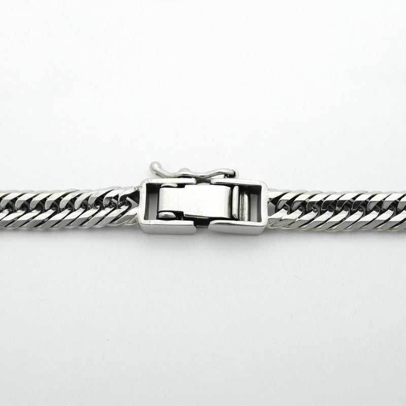 【6khc0069】喜平 ブレスレット Pt850 プラチナ トリプル 12面 18.4cm 11.8g キヘイ【中古】メンズ レディース ユニセックス
