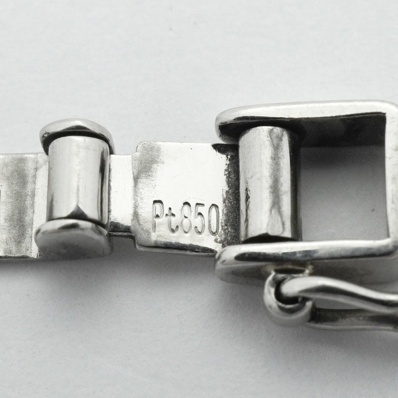 【6khc0069】喜平 ブレスレット Pt850 プラチナ トリプル 12面 18.4cm 11.8g キヘイ【中古】メンズ レディース ユニセックス