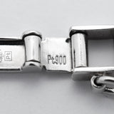 【6khc0076】喜平 ブレスレット Pt900 プラチナ 6面 ダブル 20.6cm 30.4g キヘイ【中古】メンズ レディース ユニセックス