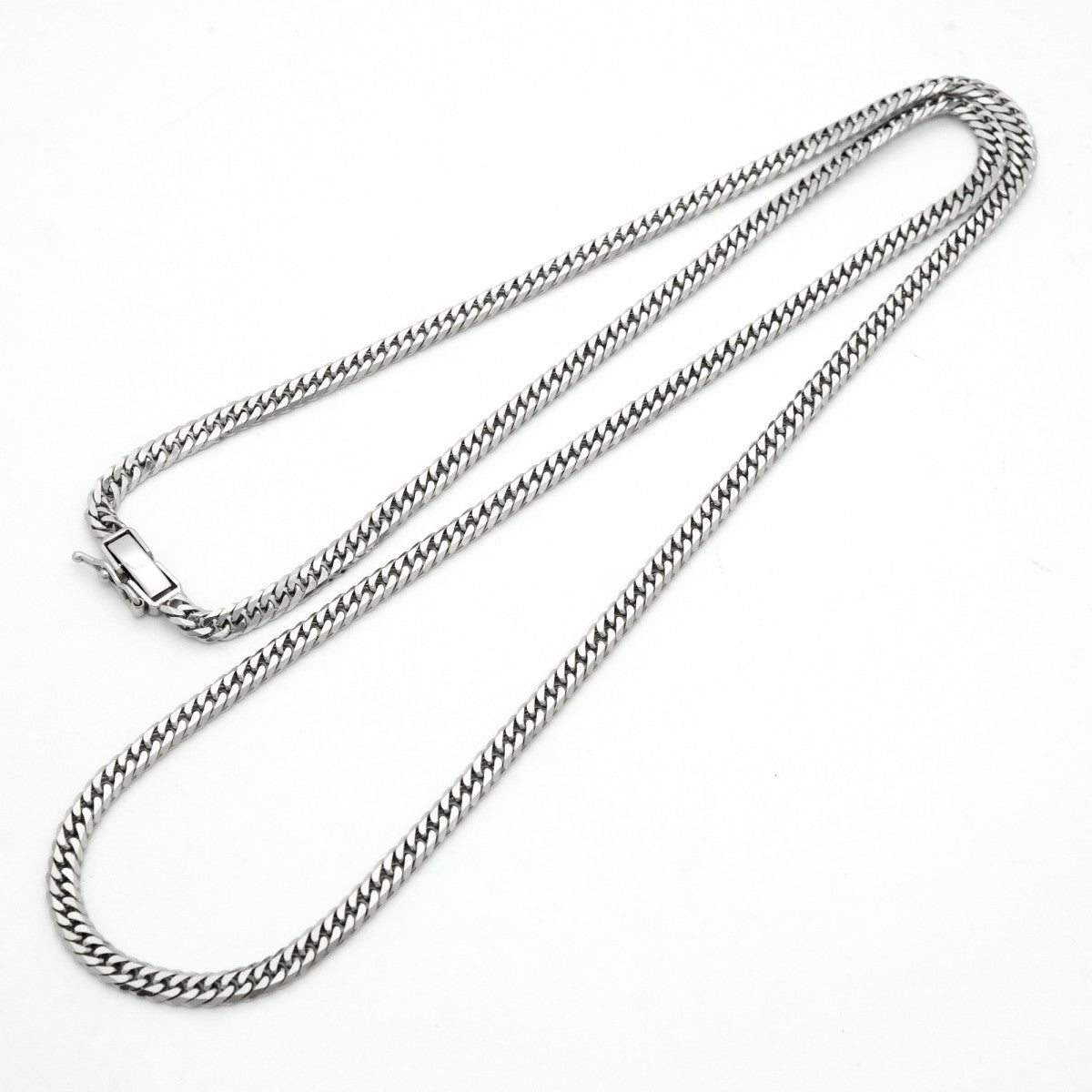 【6khc0078】喜平 ネックレス Pt850 プラチナ 6面 ダブル 60.7cm 30.2g キヘイ【中古】メンズ レディース ユニセックス