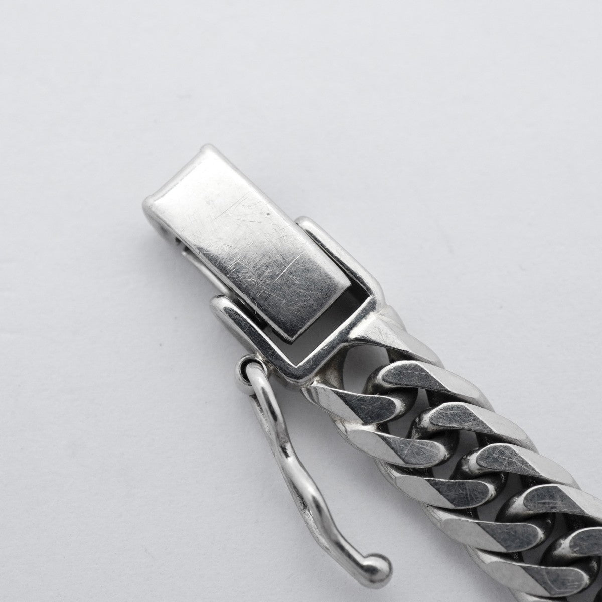 【6khc0084】喜平 ブレスレット Pt850 プラチナ 6面 ダブル 18.6cm 20.3g キヘイ【中古】メンズ レディース ユニセックス