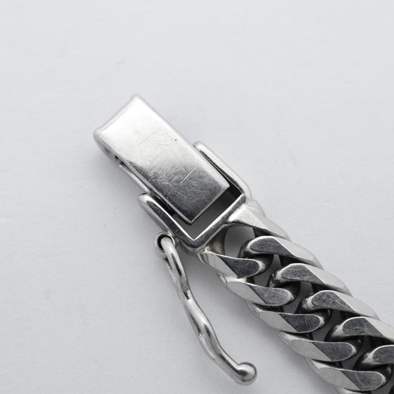 【6khc0084】喜平 ブレスレット Pt850 プラチナ 6面 ダブル 18.6cm 20.3g キヘイ【中古】メンズ レディース ユニセックス