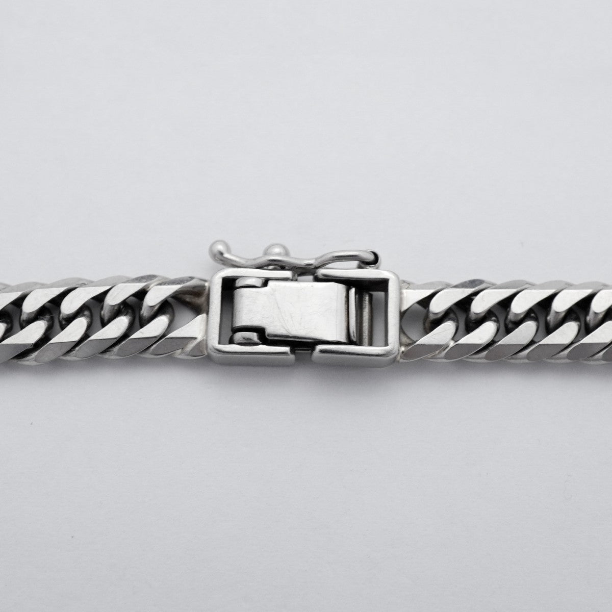 【6khc0084】喜平 ブレスレット Pt850 プラチナ 6面 ダブル 18.6cm 20.3g キヘイ【中古】メンズ レディース ユニセックス