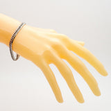 【6khc0084】喜平 ブレスレット Pt850 プラチナ 6面 ダブル 18.6cm 20.3g キヘイ【中古】メンズ レディース ユニセックス