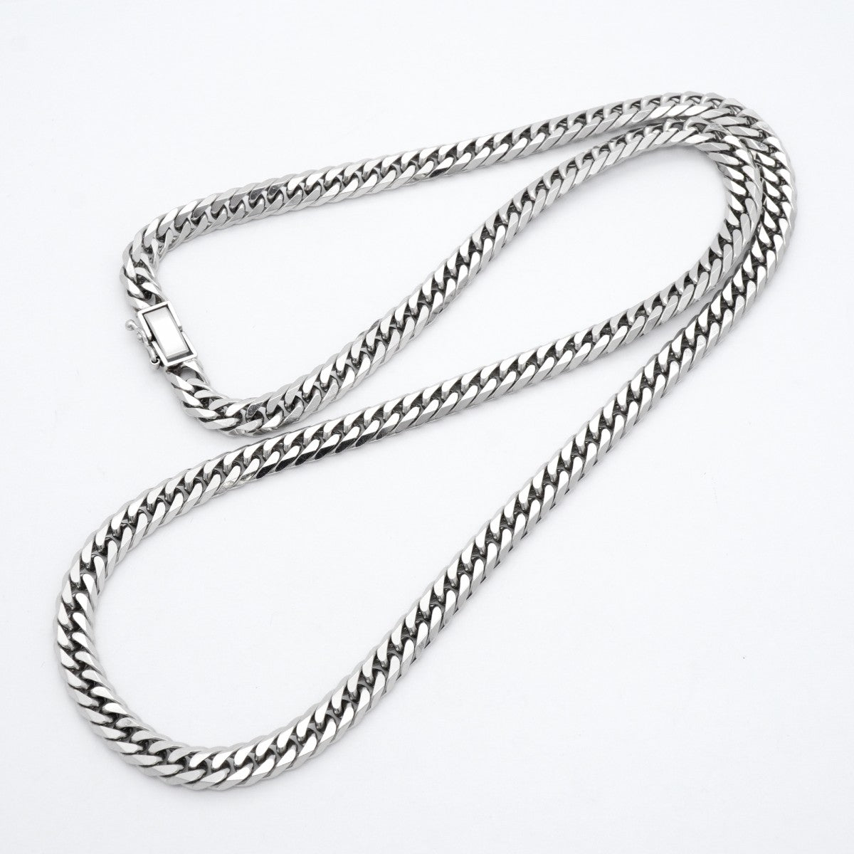 【6khc0089】喜平 ネックレス Pt850 プラチナ 6面 ダブル 60.2cm 100.4g キヘイ【中古】メンズ レディース ユニセックス