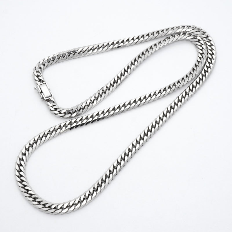 【6khc0089】喜平 ネックレス Pt850 プラチナ 6面 ダブル 60.2cm 100.4g キヘイ【中古】メンズ レディース ユニセックス
