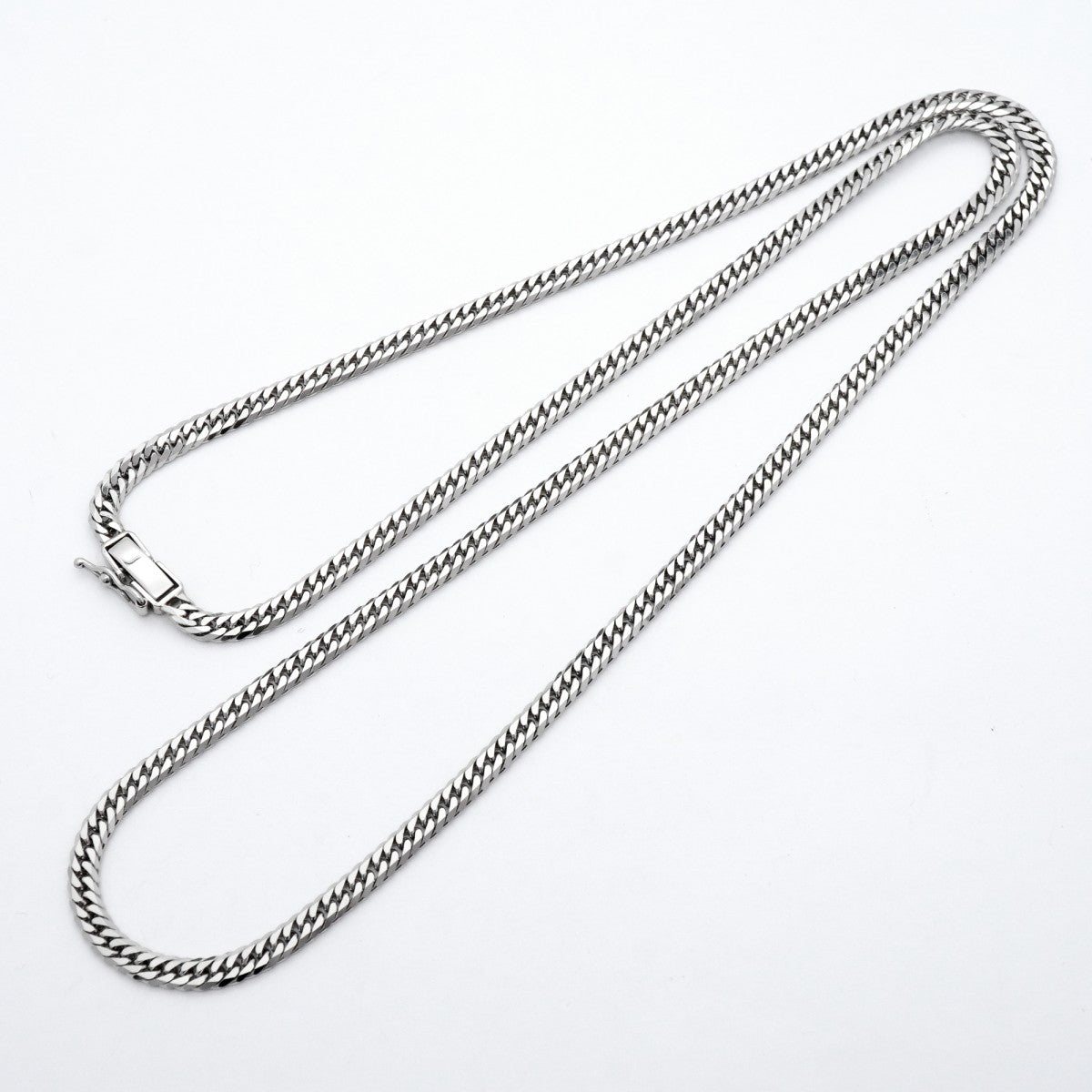 【6khc0090】喜平 ネックレス Pt850 プラチナ 6面 ダブル 60.3cm 30.2g キヘイ【中古】メンズ レディース ユニセックス