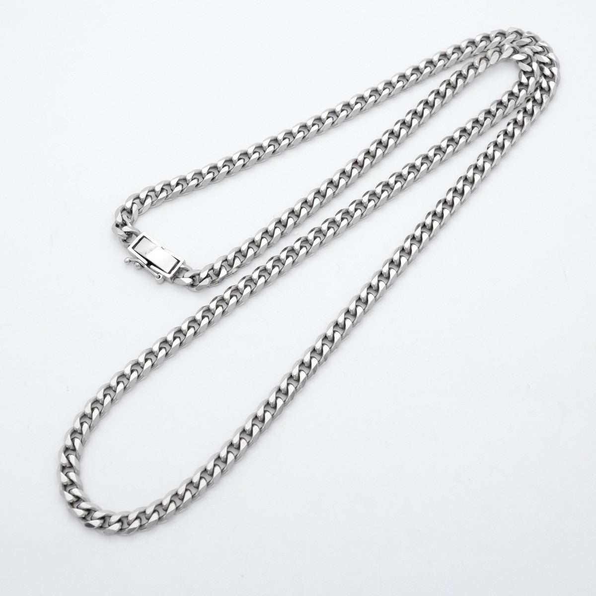 【6khd0002】喜平 ネックレス Pt850 プラチナ 6面 シングル 52.4cm 50.2g キヘイ【中古】メンズ レディース ユニセックス