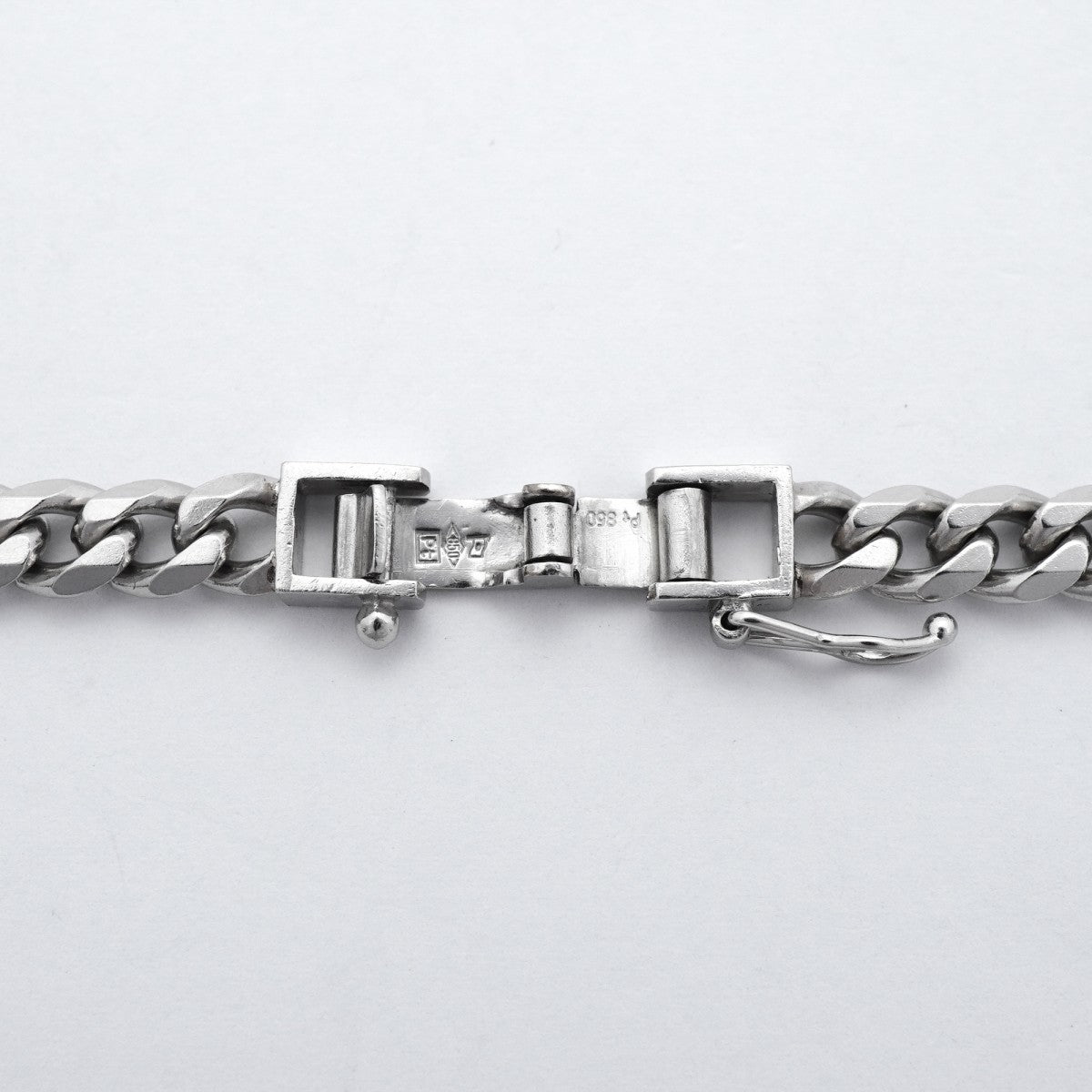 【6khd0002】喜平 ネックレス Pt850 プラチナ 6面 シングル 52.4cm 50.2g キヘイ【中古】メンズ レディース ユニセックス