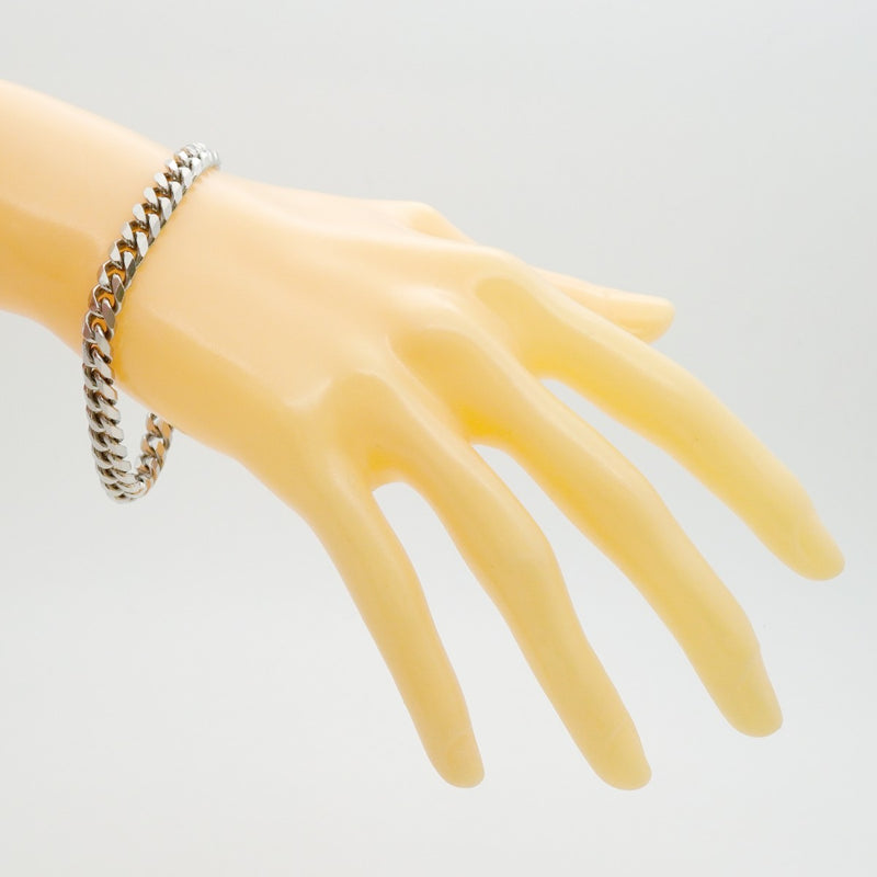 【6khd0004】喜平 ブレスレット Pt850 プラチナ 8面 シングル 20.6cm 50.4g キヘイ【中古】メンズ レディース ユニセックス