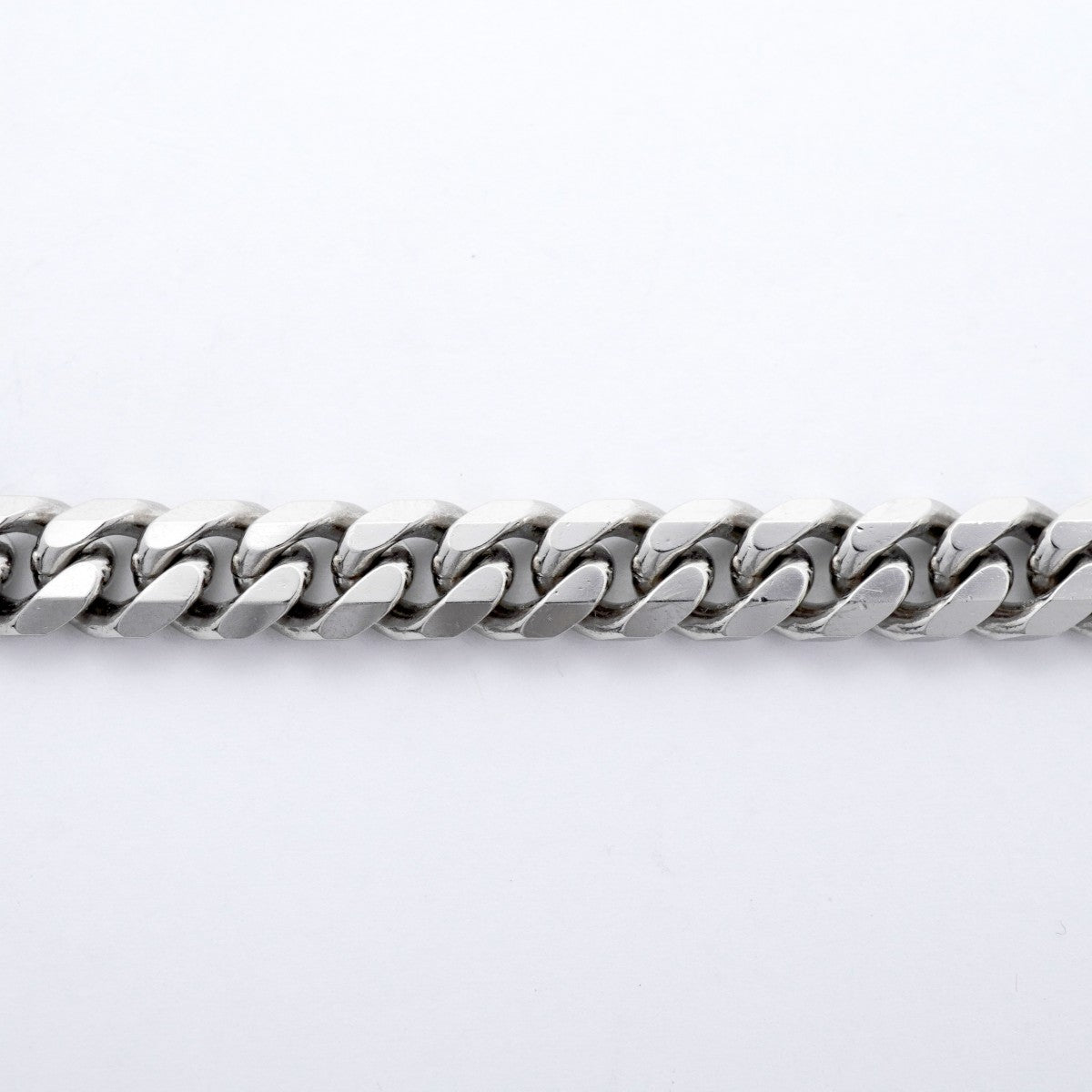 【6khd0004】喜平 ブレスレット Pt850 プラチナ 8面 シングル 20.6cm 50.4g キヘイ【中古】メンズ レディース ユニセックス