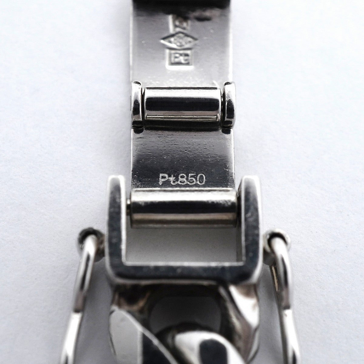 【6khd0004】喜平 ブレスレット Pt850 プラチナ 8面 シングル 20.6cm 50.4g キヘイ【中古】メンズ レディース ユニセックス