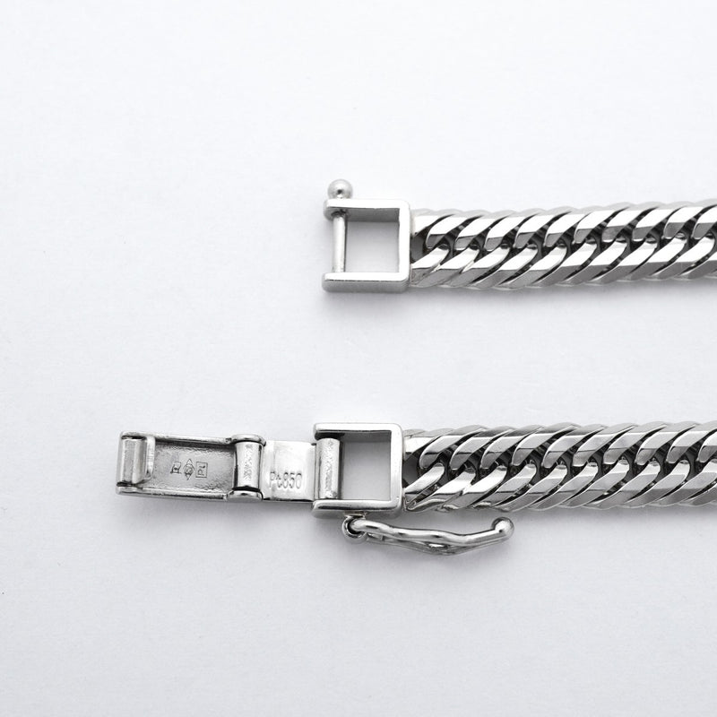 【6khd0006】喜平 ブレスレット Pt850 プラチナ トリプル 12面 20.6cm 21.3g キヘイ【中古】メンズ レディース ユニセックス