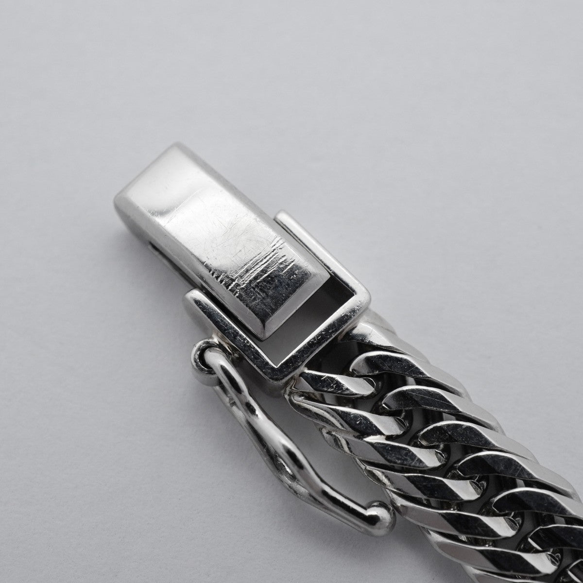 【6khd0006】喜平 ブレスレット Pt850 プラチナ トリプル 12面 20.6cm 21.3g キヘイ【中古】メンズ レディース ユニセックス
