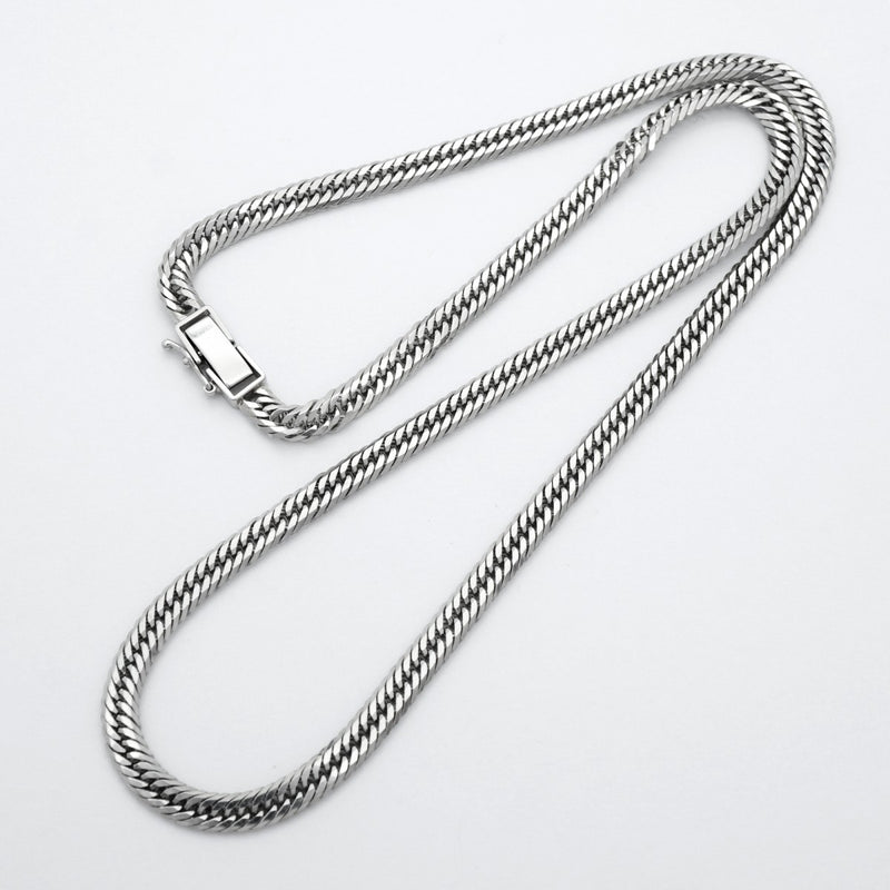 【6khd0013】喜平 ネックレス Pt850 プラチナ トリプル 12面 45.8cm 27g キヘイ【中古】メンズ レディース ユニセックス