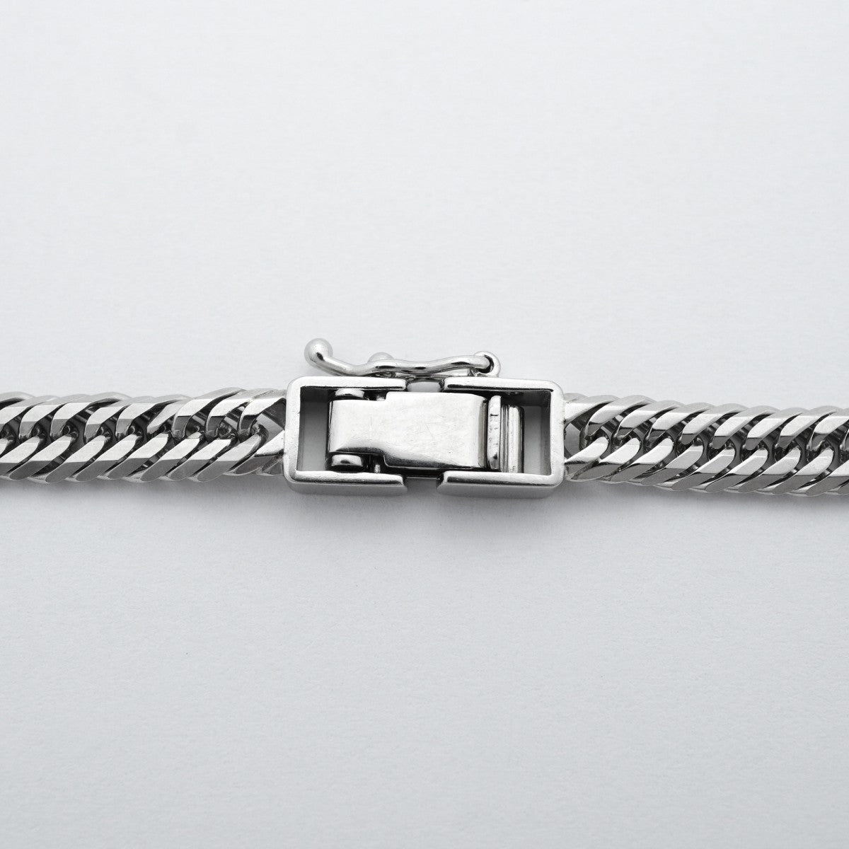 【6khd0013】喜平 ネックレス Pt850 プラチナ トリプル 12面 45.8cm 27g キヘイ【中古】メンズ レディース ユニセックス