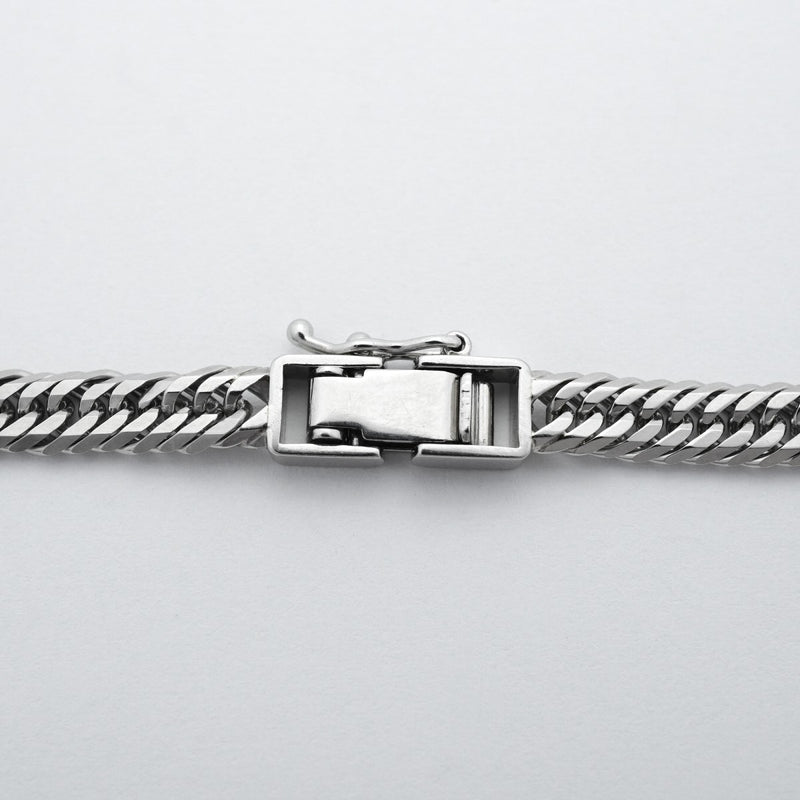 【6khd0013】喜平 ネックレス Pt850 プラチナ トリプル 12面 45.8cm 27g キヘイ【中古】メンズ レディース ユニセックス
