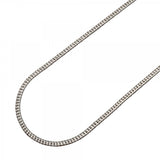 【6khd0014】喜平 ネックレス Pt850 プラチナ 6面 ダブル 45.7cm 10.2g キヘイ【中古】メンズ レディース ユニセックス