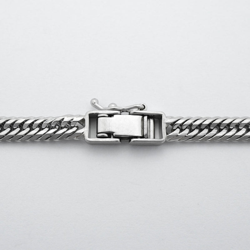 【6khd0015】喜平 ネックレス Pt850 プラチナ トリプル 12面 45.8cm 27.4g キヘイ【中古】メンズ レディース ユニセックス