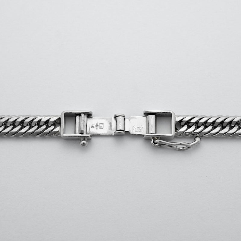 【6khd0015】喜平 ネックレス Pt850 プラチナ トリプル 12面 45.8cm 27.4g キヘイ【中古】メンズ レディース ユニセックス