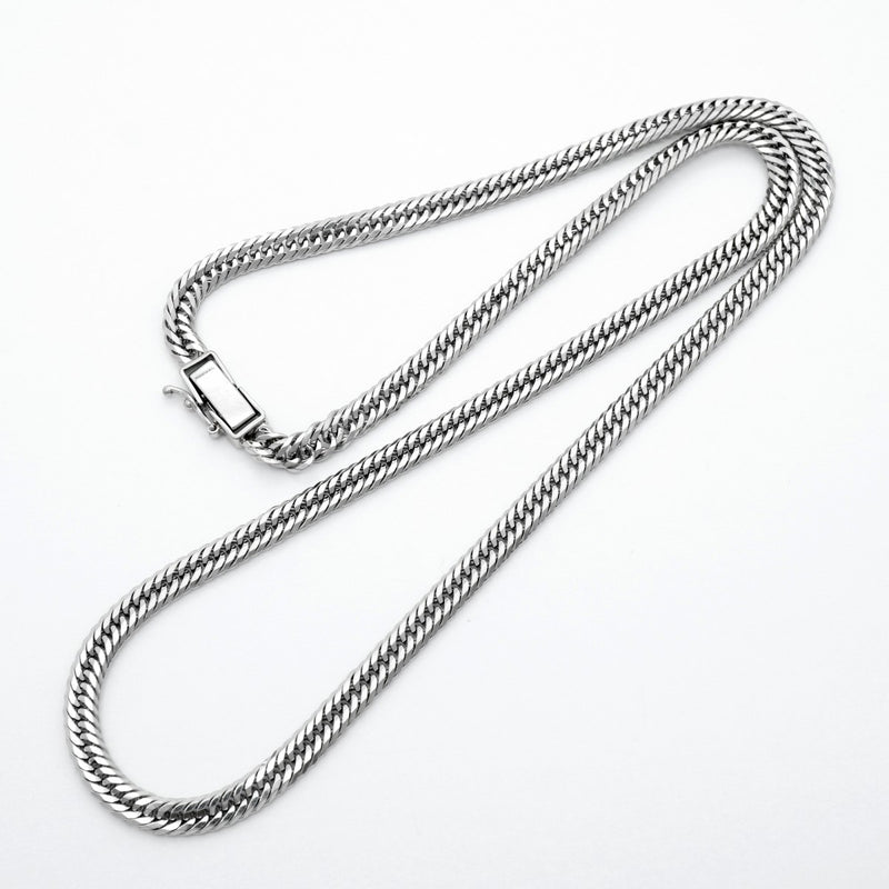 【6khd0015】喜平 ネックレス Pt850 プラチナ トリプル 12面 45.8cm 27.4g キヘイ【中古】メンズ レディース ユニセックス