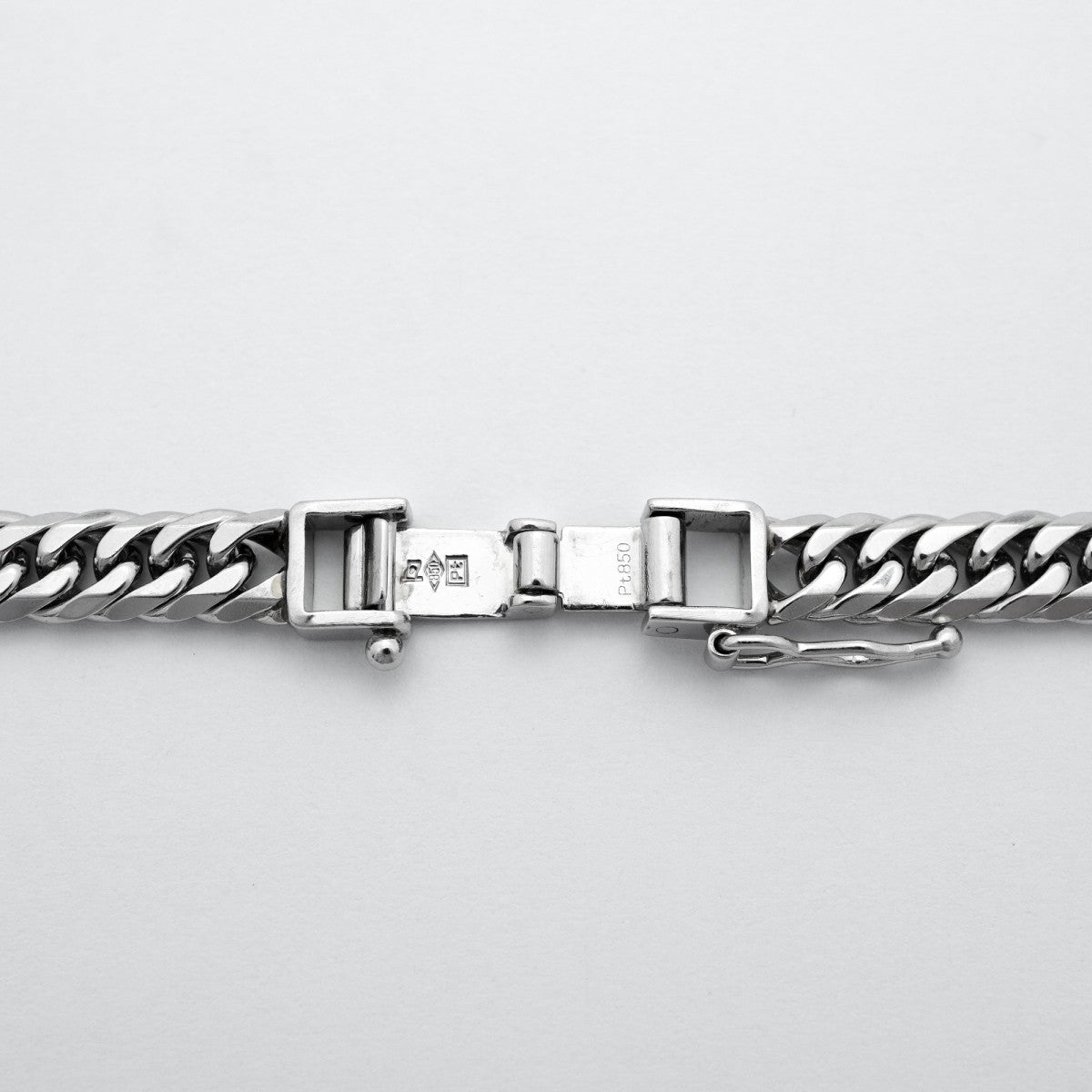 【6khd0018】喜平 ネックレス Pt850 プラチナ 6面 ダブル 50.4cm 50.2g キヘイ【中古】メンズ レディース ユニセックス