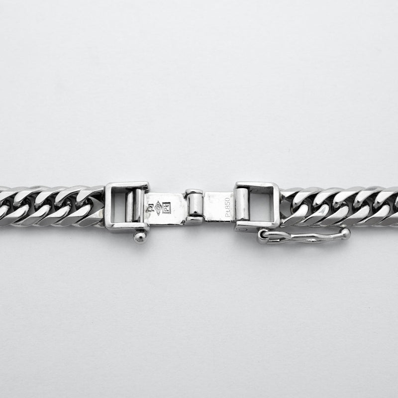 【6khd0018】喜平 ネックレス Pt850 プラチナ 6面 ダブル 50.4cm 50.2g キヘイ【中古】メンズ レディース ユニセックス