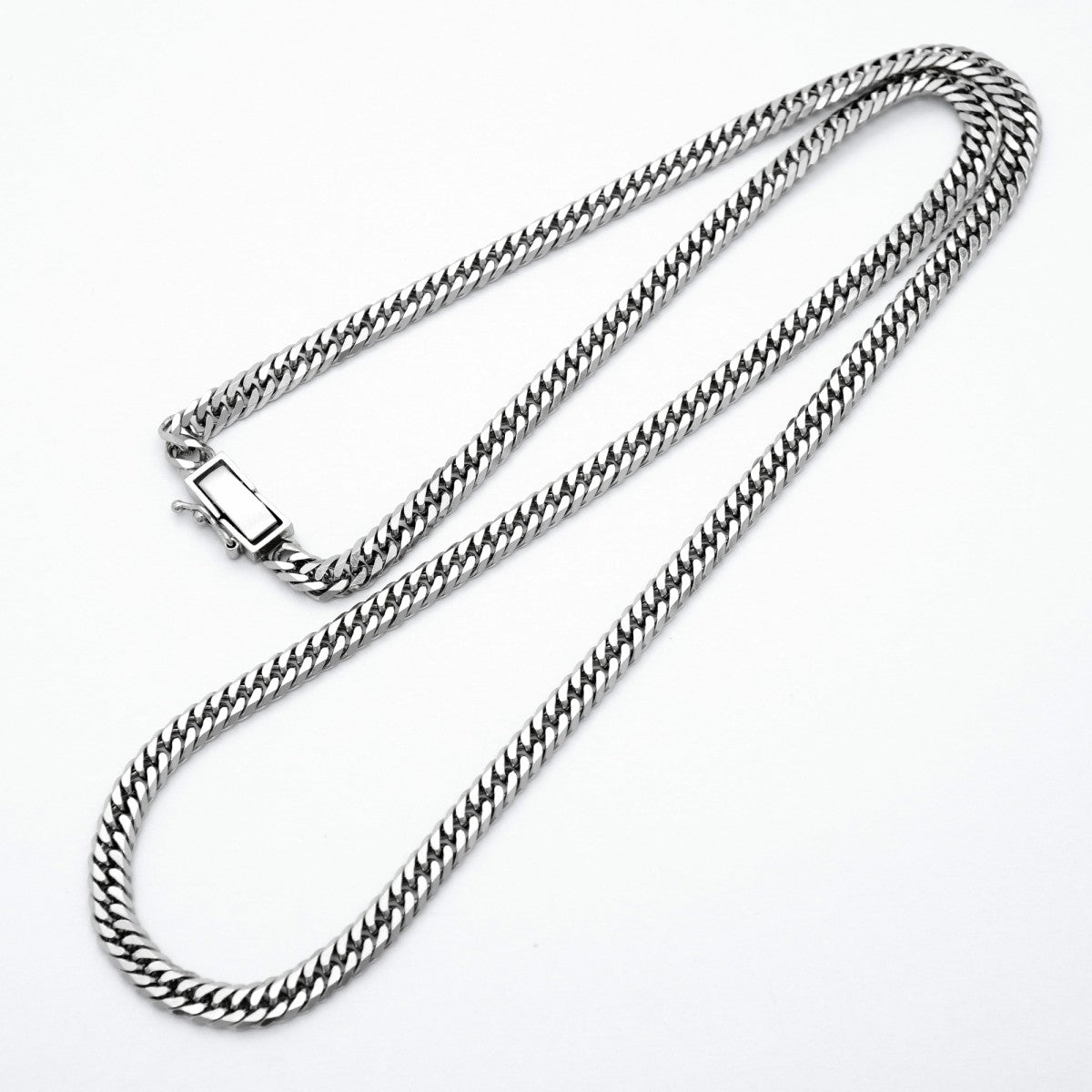 【6khd0019】喜平 ネックレス Pt850 プラチナ 6面 ダブル 50.9cm 30.4g キヘイ【中古】メンズ レディース ユニセックス