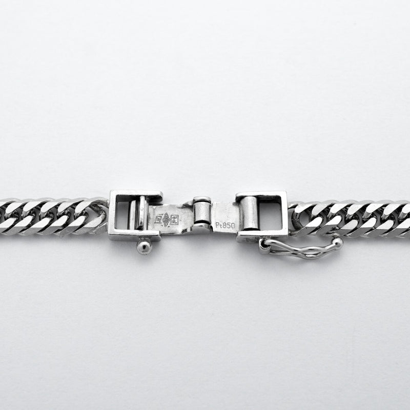 【6khd0019】喜平 ネックレス Pt850 プラチナ 6面 ダブル 50.9cm 30.4g キヘイ【中古】メンズ レディース ユニセックス