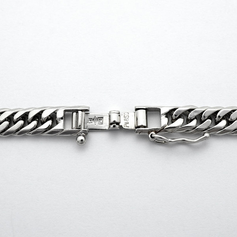 【6khd0021】喜平 ネックレス Pt850 プラチナ 6面 ダブル 50.6cm 49.9g キヘイ【中古】メンズ レディース ユニセックス