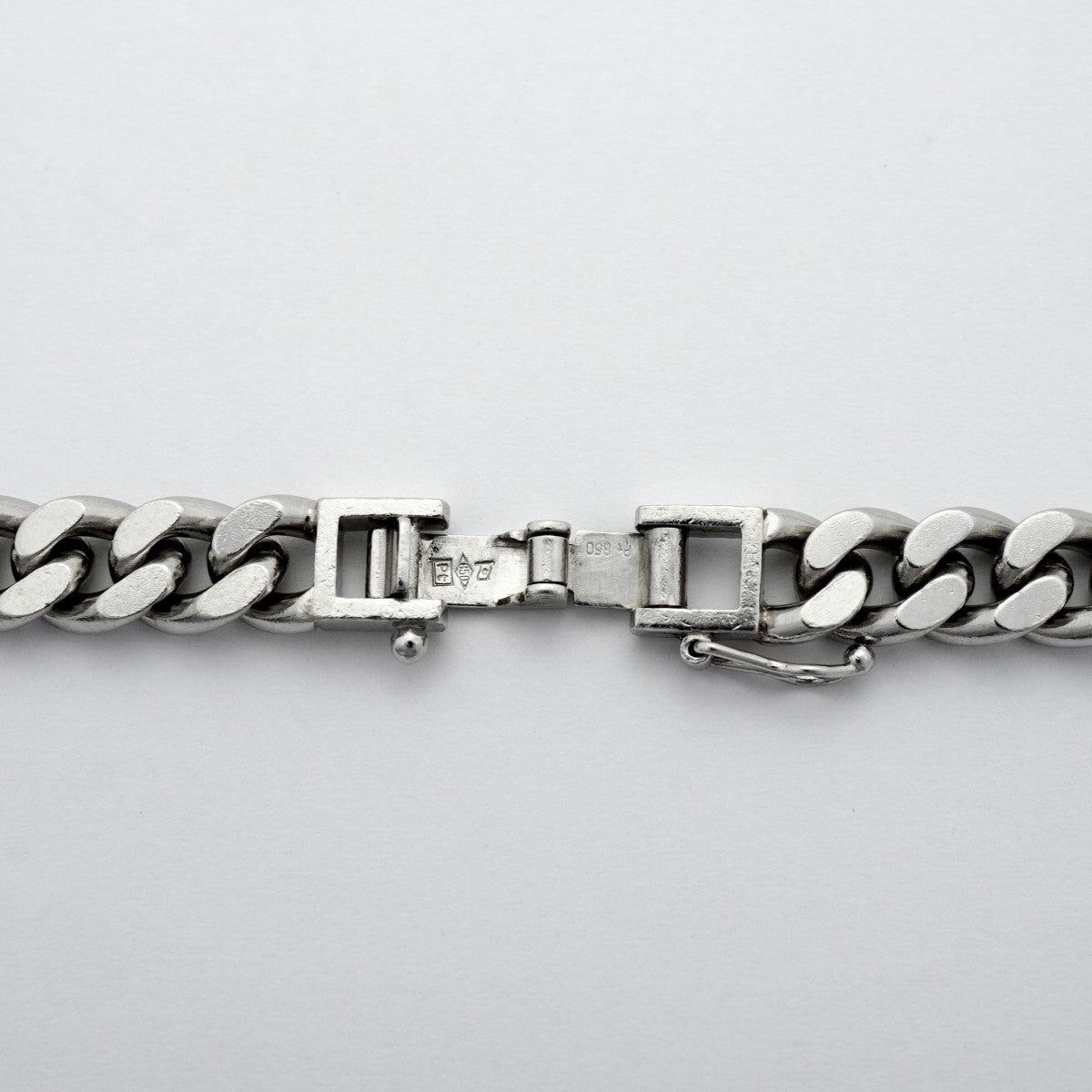 【6khd0022】喜平 ネックレス Pt850 プラチナ 2面 シングル 51.7cm 100.5g キヘイ【中古】メンズ レディース ユニセックス