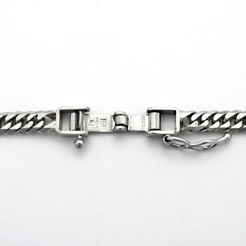 【6khd0024】喜平 ネックレス Pt850 プラチナ 6面 ダブル 41.2cm 20.3g キヘイ【中古】メンズ レディース ユニセックス