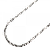 【6khd0032】喜平 ネックレス Pt850 プラチナ 6面 ダブル 40.4cm 10.2g キヘイ【中古】メンズ レディース ユニセックス
