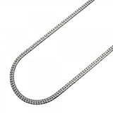 【6khd0033】喜平 ネックレス Pt850 プラチナ 6面 ダブル 50.4cm 20.4g キヘイ【中古】メンズ レディース ユニセックス