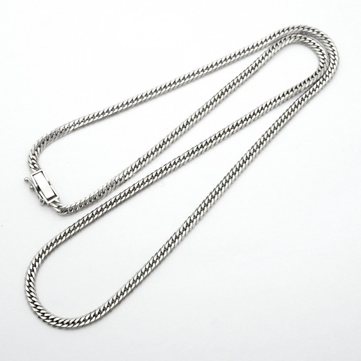 【6khd0033】喜平 ネックレス Pt850 プラチナ 6面 ダブル 50.4cm 20.4g キヘイ【中古】メンズ レディース ユニセックス