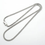 【6khd0033】喜平 ネックレス Pt850 プラチナ 6面 ダブル 50.4cm 20.4g キヘイ【中古】メンズ レディース ユニセックス