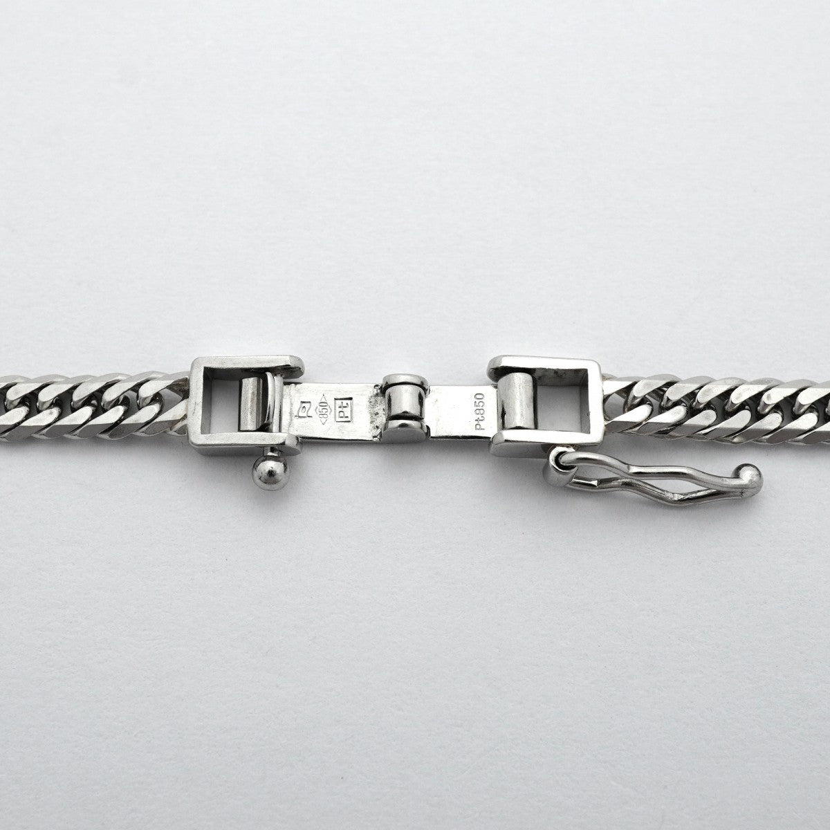 【6khd0033】喜平 ネックレス Pt850 プラチナ 6面 ダブル 50.4cm 20.4g キヘイ【中古】メンズ レディース ユニセックス