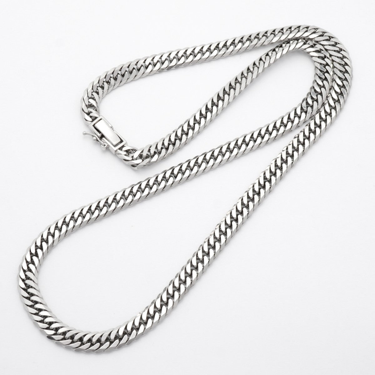 【6khd0034】喜平 ネックレス Pt850 プラチナ 6面 ダブル 45.5cm 46.4g キヘイ【中古】メンズ レディース ユニセックス