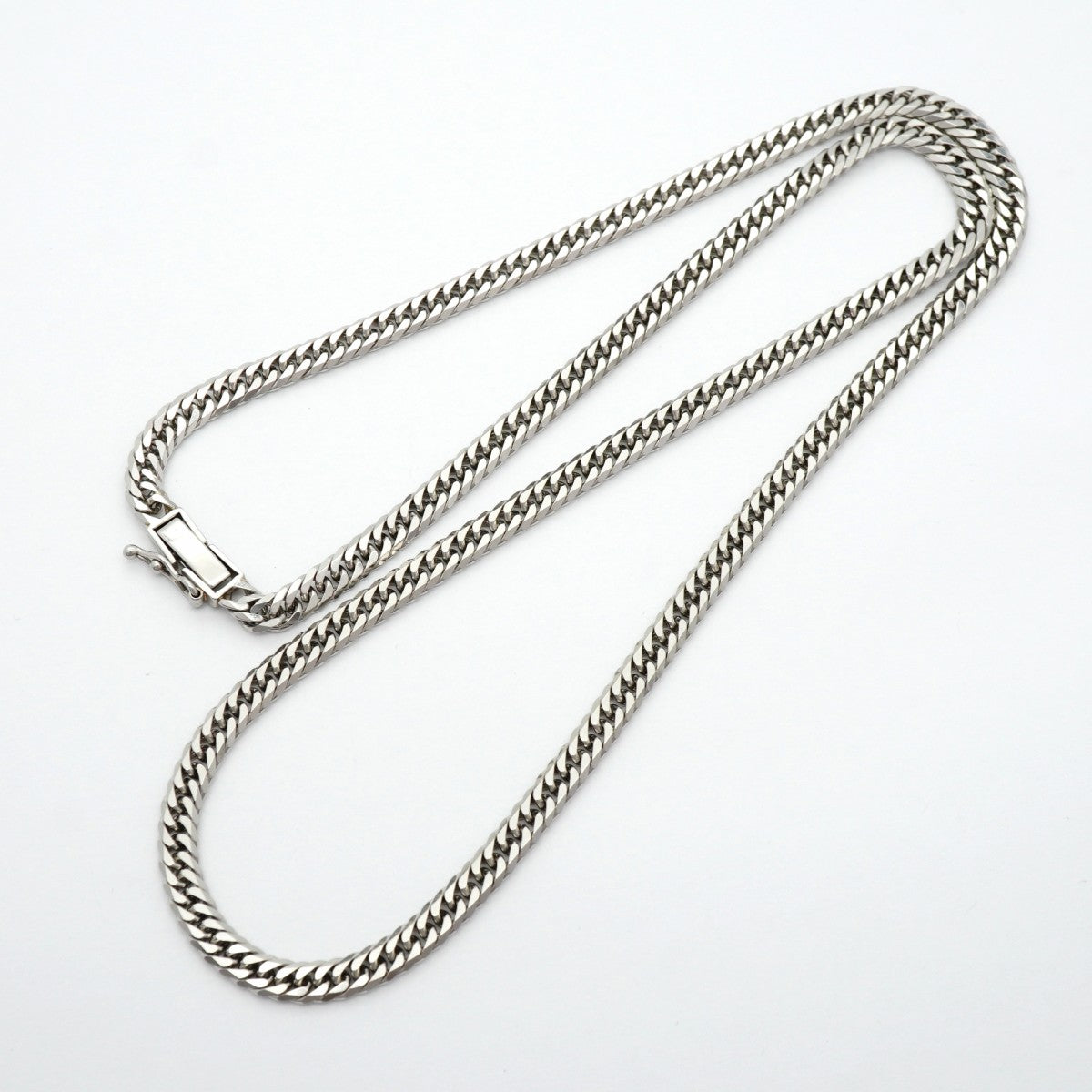 【6khd0037】喜平 ネックレス Pt850 プラチナ 6面 ダブル 50.4cm 30.4g キヘイ【中古】メンズ レディース ユニセックス