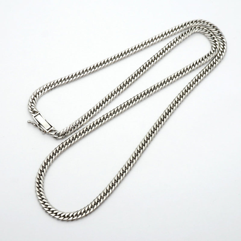 【6khd0037】喜平 ネックレス Pt850 プラチナ 6面 ダブル 50.4cm 30.4g キヘイ【中古】メンズ レディース ユニセックス