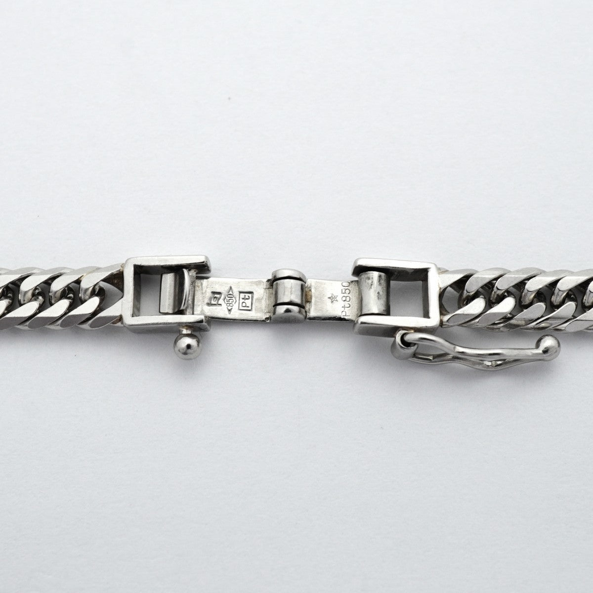 【6khd0037】喜平 ネックレス Pt850 プラチナ 6面 ダブル 50.4cm 30.4g キヘイ【中古】メンズ レディース ユニセックス