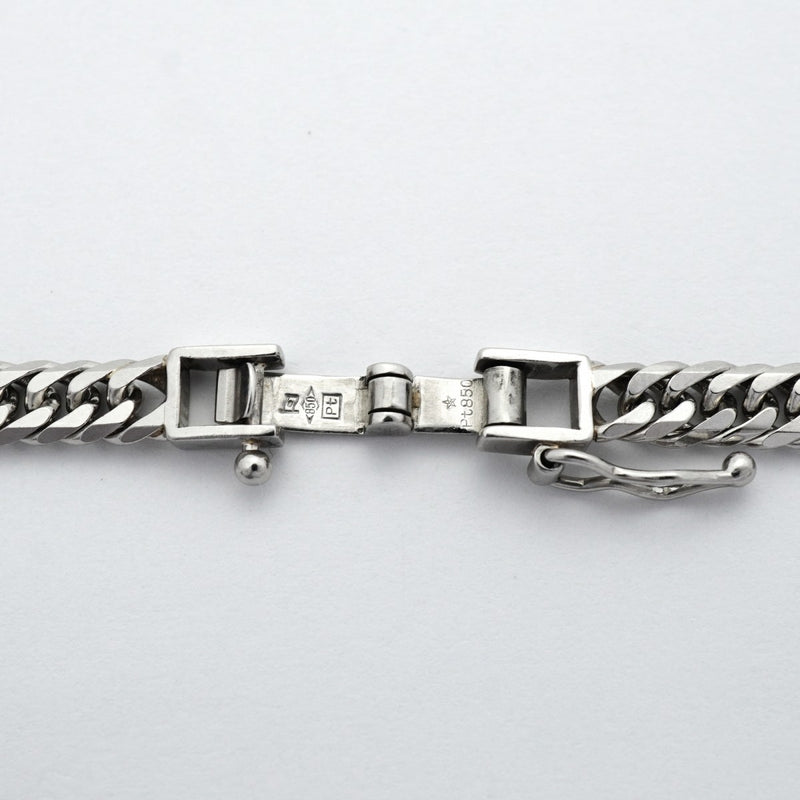 【6khd0037】喜平 ネックレス Pt850 プラチナ 6面 ダブル 50.4cm 30.4g キヘイ【中古】メンズ レディース ユニセックス